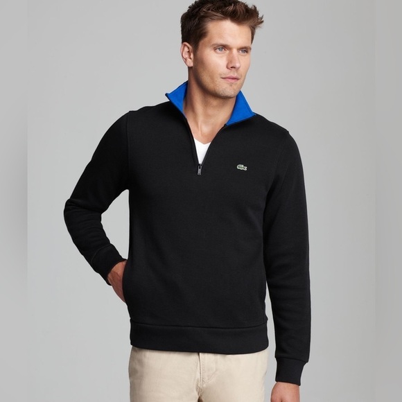 Lacoste 1/4 Quarter Zip Pocket Pullover Sweater Size 2X (7) - Picture 1 of 8